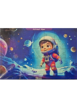 Ahşap Puzzle 24x30 cm 35 Parça Astronot Alper