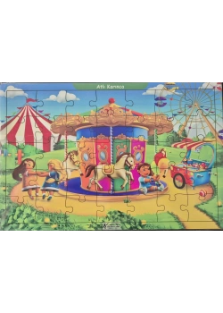 Ahşap Puzzle 24x30 cm 35 Parça Atlı Karınca