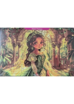 Ahşap Puzzle 24x30 cm 35 Parça Güzel Prenses