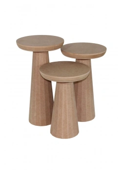 Ahşap Sehpa 3 Lü Takım Sh 26 - Bozkar