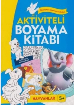 Aktiviteli Boyama Kitabı Hayvanlar 5+Yaş Koloni