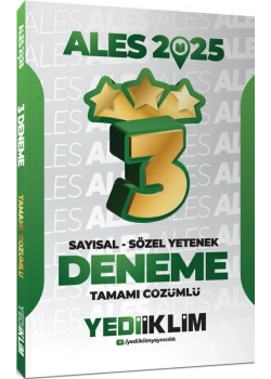 Ales 2025 Sayısal Sözel 3 Yıldız Deneme Yediiklim