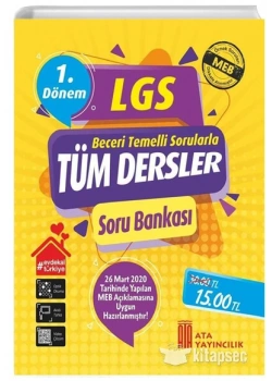 Ata 8.Sınıf Lgs Tüm Dersler 1.Dönem Soru Bankası