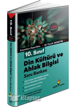 Aydın 10.Sınıf Din Kültürü Konu Özetli Soru Bankası