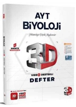 Ayt Biyoloji Video Destekli Defter 3D Yayın