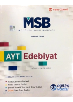 Ayt Edebiyat Soru Bankası Eğitim Vadisi