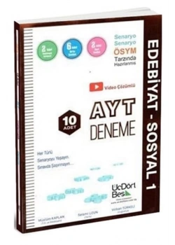 Ayt Edebiyat Sosyal-1 Ösyem Tarzı 10 Deneme Üçdörtbeş