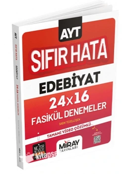 Ayt Sıfır Hata Edebiyat 24X16 Fasikül Denemeler Miray Yayın