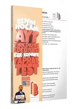 Ayt Türk Dili Edebiyatı Yaprak Test Benim Hocam