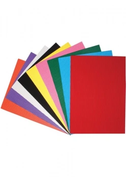 Bafix Eva A4 Oluklu 10Lu Renkli