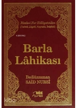 Barla Lahikası - Büyük Boy - Söz Basım Yayın