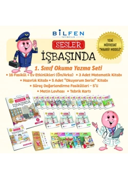 Bilfen Yayıncılık İLKOKUL 1.SINIF SESLER İŞ BAŞINDA ( YENİ ) Okuma Yazma Seti