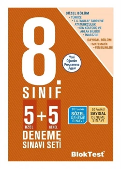 Bloktest 8.Sınıf 5+5 Deneme Sınavı
