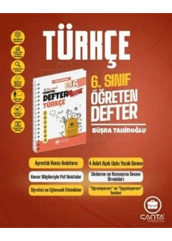 Çanta 6.Sınıf Türkçe Öğreten Defter 0