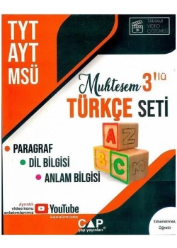 Çap Tyt Ayt Msü 3 Lü Türkçe Seti