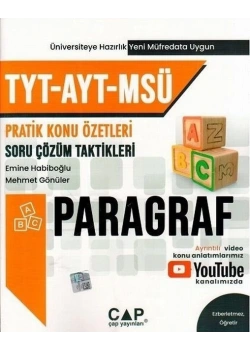 Çap Tyt Ayt Msü Paragraf Konu Özetli Soru Çözüm Taktikleri