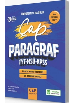 ÇAP ÜNİVERSİTEYE HAZIRLIK PARAGRAF PRATİK KONU ÖZETLERİ
