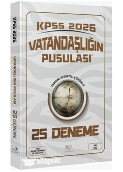 CBA KPSS 2026 VATANDAŞLIĞIN PUSULASI 25 ÇÖZÜMLÜ DENEME CBA YAYIN