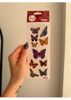 Cem Kids Stc-1369 Sticker Simli Kelebek