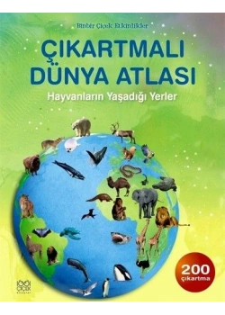 Çikartmali Dünya Atlasi Hayvanlarin Yaşadiği Yerler 1001 Çiçek