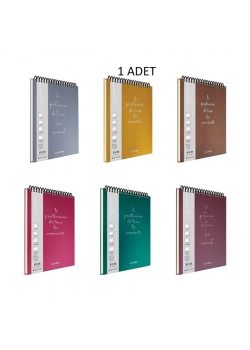 Çınar 78020 Moment 17X24 Bloknot 100 Yp. Düz Spiralli Sert Kapak