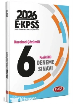 DATA 2026 E-KPSS KAREKOD ÇÖZÜMLÜ 6 FASİKÜL DENEME