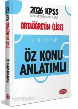 DATA 2026 KPSS GY GK ORTAÖĞRETİM LİSE ÖZ KONU ANLATIMLI