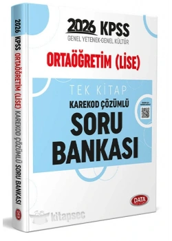 Data 2026 Kpss Gy Gk Ortaöğretim Lise Tek Kitap Karekod Çözümlü Soru Bankası
