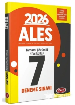 Data Ales Çözümlü 7 Deneme Sınavı