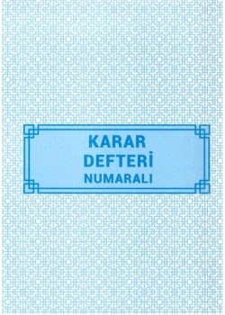Doru Demirbaş Karar Defteri 22X32 40 Yp