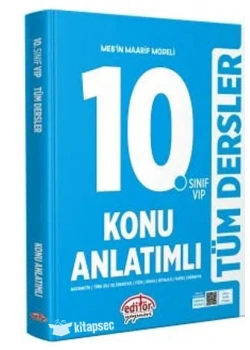 EDİTÖR 10.SINIF TÜM DERSLER KONU ANLATIM VIP