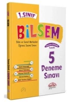 Editör 1.Sınıf Bilsem Çözümlü 5 Deneme Sınavı