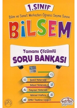 Editör 1.Sınıf Bilsem Çözümlü Soru Bankası