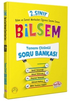 Editör 2.Sınıf Bilsem Çözümlü Soru Bankası