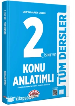 EDİTÖR 2.SINIF VIP TÜM DERSLER KONU ANLATIMLI MAARİF MODELİ