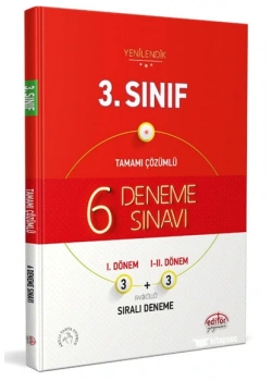 Editör 3.Sınıf 6 Deneme Sınavı