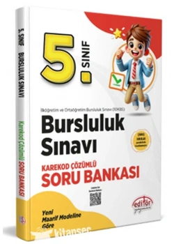 Editör 5.Sınıf Bursluluk Sınavı Karekod Çözümlü Soru Bankası
