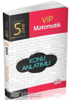 EDİTÖR 5.SINIF VİP MATEMATİK KONU ANLATIMLI