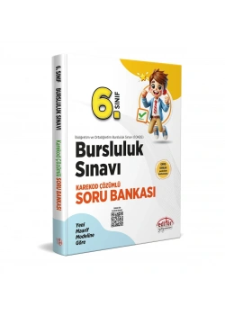 EDİTÖR 6.SINIF BURSLULUK SINAVI SORU BANKASI KAREKOD ÇÖZÜMLÜ