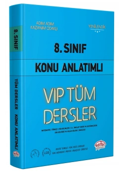 Editör 8.Sınıf Vip Tüm Dersler Konu Anlatım