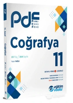 Eğitim Vadisi 11.Sınıf Coğrafya Planlı Ders Föyü