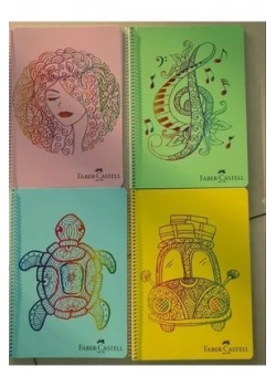 Faber Castell Defter Faces Pp Kapak Spiralli 80 Yaprak Kareli 5075000491000