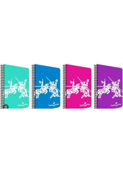Faber Castell Defter Knights Canlı Pp Kapak Spiralli 100 Yaprak Çizgili 5075000464000