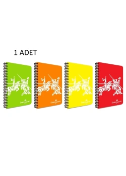Faber Castell Defter Knights Neon Pp Kapak Spiralli 100 Yaprak Kareli 5075000455000