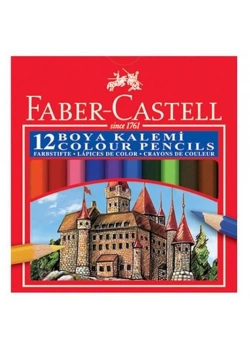 Faber Karton Kutu Boya Kalemi 12 Renk Yarım Boy 5171116412