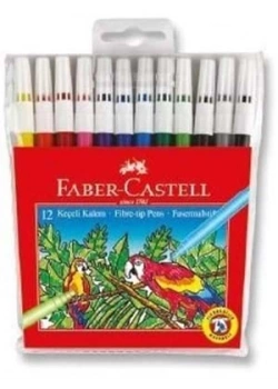 Faber Keçeli Kalem 12 Renk Poşet Ambalaj 5067155130