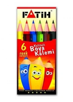 Fatih Kuru Boya 6 Renk Yarım Boy Fa33006Kb6Ryb