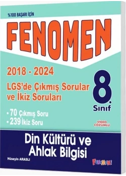 Fenomen 8.Sınıf Din Kültürü 2018-2024 Lgs Çıkmış Sorular