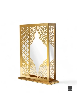 FN Altın Serisi Orta Boy Pleksi Dikey Muhafazalı Kuran Kutusu (Boş Kutu)