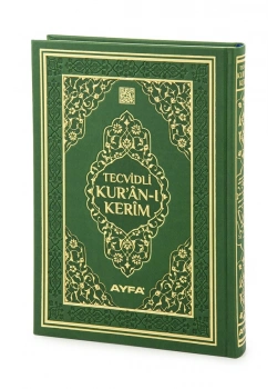 Furkan 17742 Cami Boy Tecvidl Kuranı Kerim Termo Deri Cilt Yeşil Renk